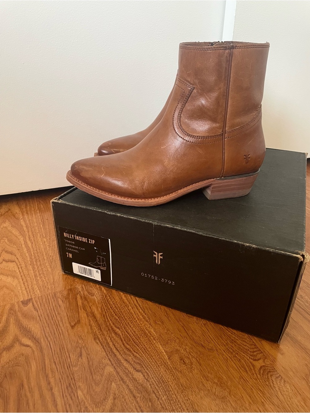 Fry Caramel Billy Inside Zip Boots